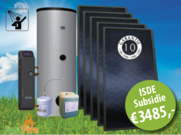 Solar-Wassererwärmer 500 Liter mit 5 Solmax-Sonnenkollektoren KA16812 500-5F SM