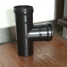 80mm BLACK PIP T-Stück