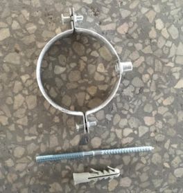 80 mm Wandhalterung TBV BLACK Rohr (silber)