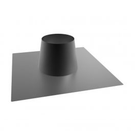 Dachblech 0°-Edelstahl-alu für EW 150 mm und DW 100 mm schwarz