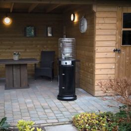 Terrassenheizer Lounge (Schwarz 1,35m, 11Kw) Rund