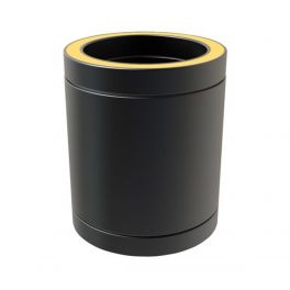 Rohr 25 cm Ø 150 mm Doppelwandig isoliert RAL9004
