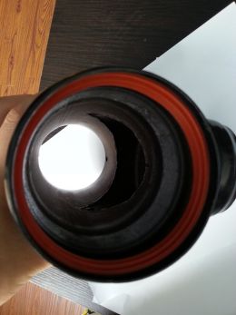 80mm SILIKONGUMMI (für schwarzes Rohr)